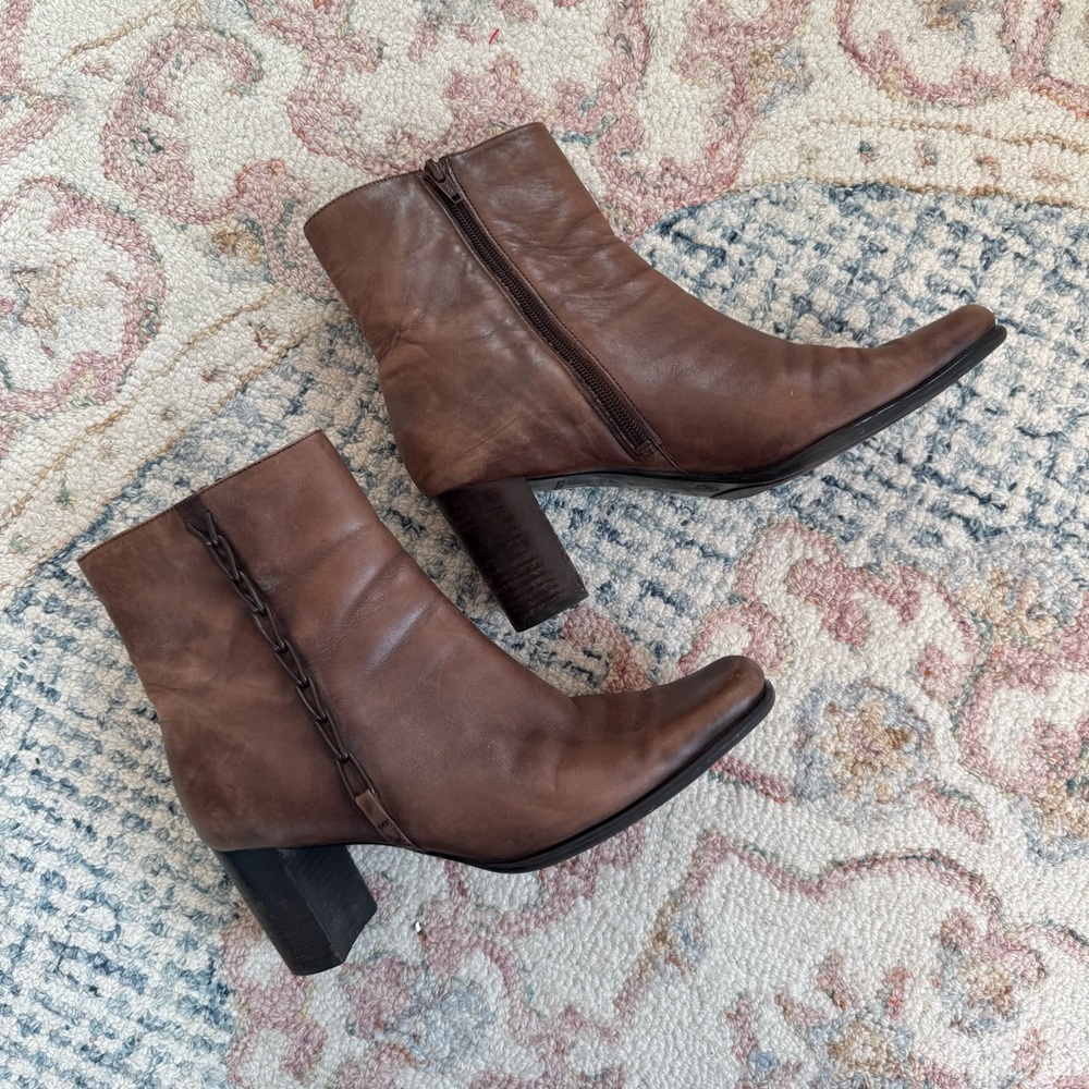 Elegant Brown Ankle Booties